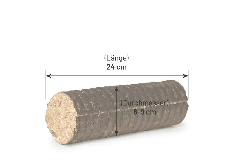 HEIZFUXX Holzbriketts Nestro M Holzbriketts Hartholz im Karton, 300 kg, (Palette, 25-St) – Produktbild 3 von 5