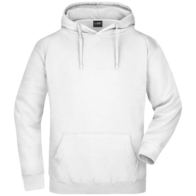 James & Nicholson James & Nicholson Klassisches Kapuzensweatshirt JN047, Weiß, – Produktbild 1 von 1