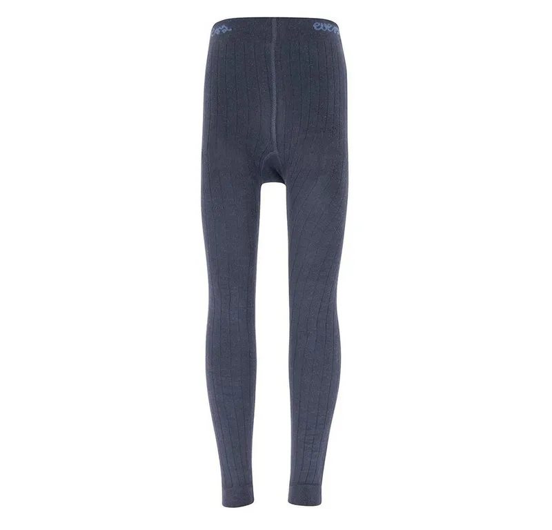 Ewers Ewers Strickstrumpfleggings Legging GOTS Rippe, Blau, – Produktbild 1 von 1