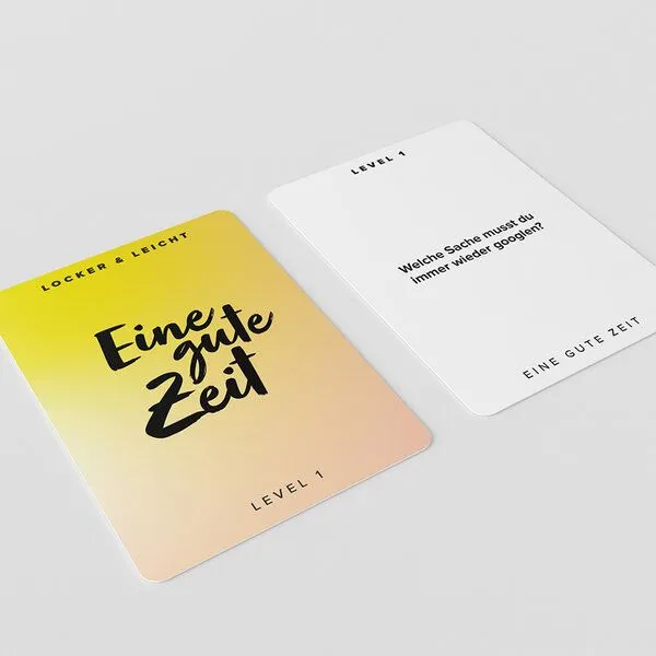DEINE ZWEISAMKEIT DEINE ZWEISAMKEIT KARTENSPIEL "EINE GUTE ZEIT" | FÜR FREUNDE – Produktbild 1 von 2