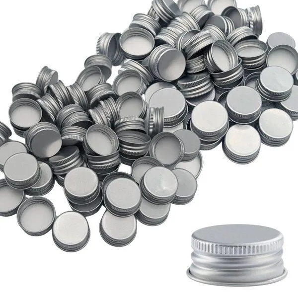 mikken mikken Ersatzdeckel PP28 für Glasflaschen Öffnung 1,8 cm Schraubdeckel, Silber, – Produktbild 2 von 4