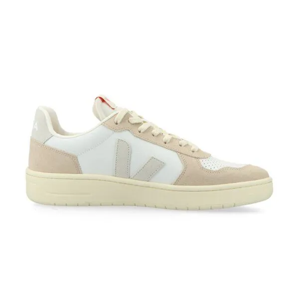 Veja Veja Sneaker Unisex - V-82 Grained Leather, Extra white/natural/almond(natur), – Produktbild 3 von 4