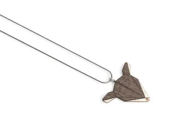 BeWooden BeWooden Halskette Reh | Kette mit Anhänger aus Holz, Doe, – Produktbild 3 von 4