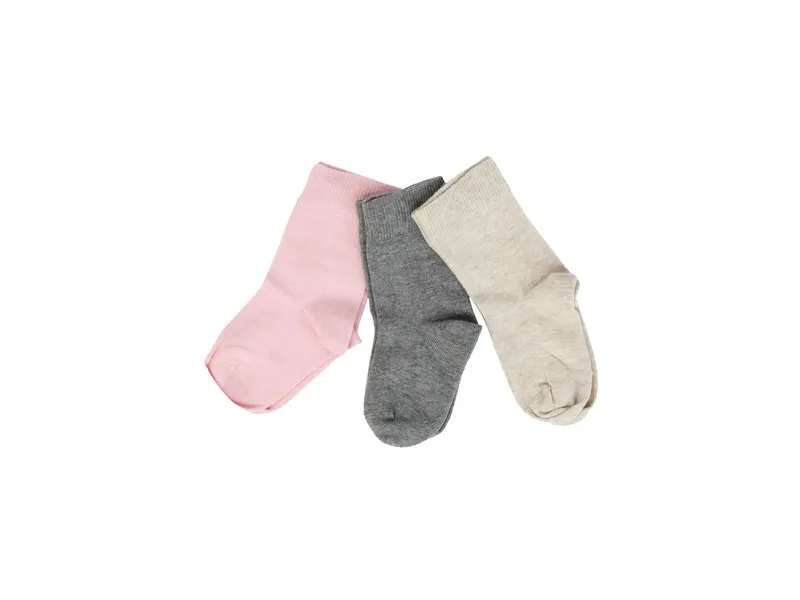 grödo Kinder Socken-Set Bio-Baumwolle 3 Paar rosa Gr.5, Mehrfarbig, – Produktbild 1 von 1
