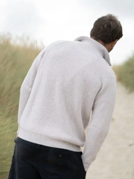 FUXBAU FUXBAU Männer Merino Troyer, Beigemeliert, – Produktbild 4 von 4