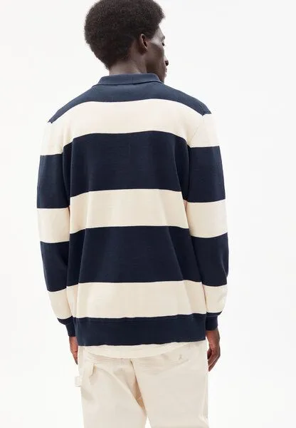 ARMEDANGELS ARMEDANGELS PAAPO STRIPES - Herren Pullover aus Bio-Baumwolle, Night sky-undyed, – Produktbild 2 von 4