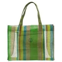 Smateria Smateria Limited Edition – Shopper transparent, Grün gestreift (mehrfarbig), – Produktbild 1 von 1