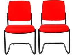 Topstar Topstar Freischwinger "BtoB 20" Rücken gepolstert rot, 2 Stk. – Produktbild 1 von 1