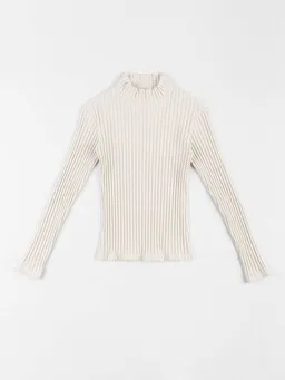 Rotholz Rotholz Langarmshirt - Longsleeve Mockneck - aus einem Biobaumwolle/Elastan Mix – Produktbild 1 von 1