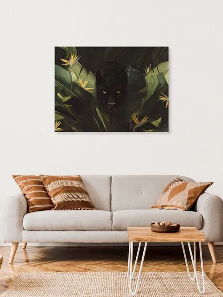 Photocircle Photocircle Poster / Leinwandbild - Hello Panther ! – Produktbild 4 von 4