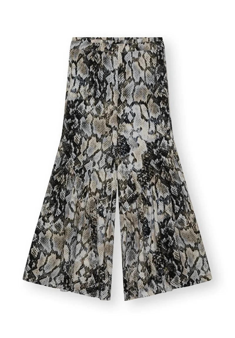 Lovjoi Lovjoi Damen vegan Culotte-Hose Joaline Python, Beige, – Produktbild 1 von 2