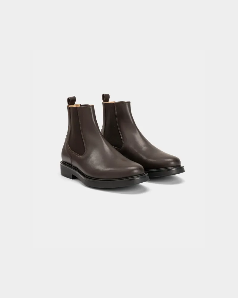 Solari Milano Solari Milano Herren vegan Chelsea Boots Herren Braun, Dunkelbraun, – Produktbild 1 von 2