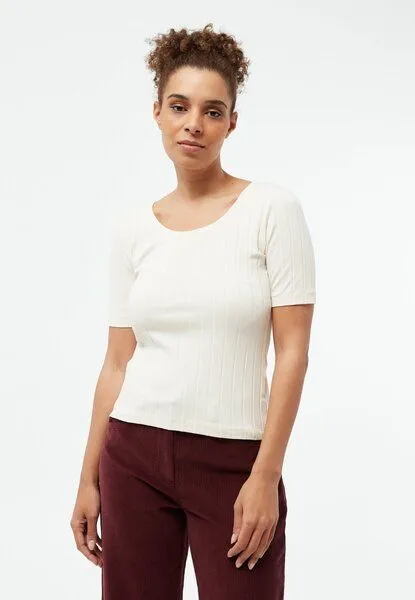 Givn Berlin Givn Berlin Geripptes Shirt GBANAIS aus Bio-Baumwolle, Off white, – Produktbild 2 von 4