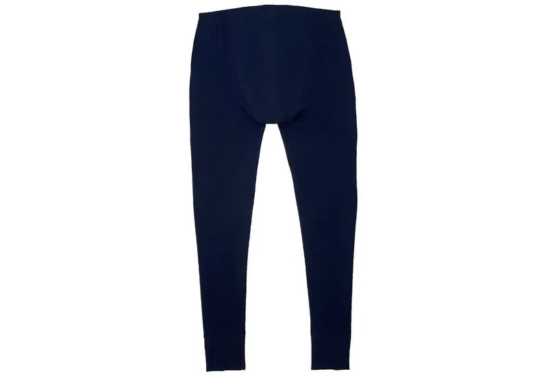 HERMKO Lange Unterhose 3570 ohne Eingriff, 100 % 100 % Bio-Baumwolle, Dehnbund, Blau, – Produktbild 3 von 5