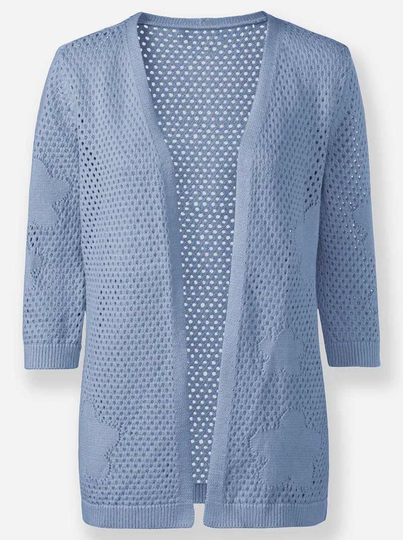 Witt Ajourstrickjacke, Bleu, – Produktbild 1 von 2