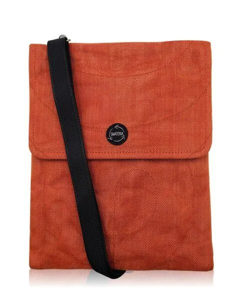 Smateria Smateria Flache Umhängetasche ESC-Kombi / Hüfttasche mit verstellbarem Schulterband, Lachsrot (rot), – Produktbild 2 von 4