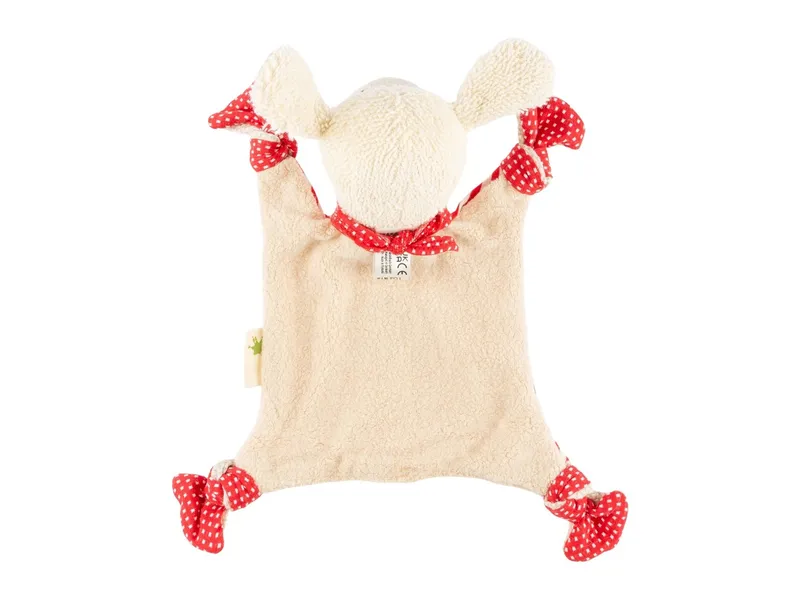 sigikid sigikid Schnuffeltuch Schaf Maße 24 x 9 x 26 cm, Natur, rot, – Produktbild 2 von 2