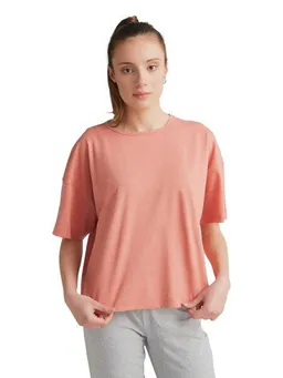 Leela Cotton Leela Cotton Damen Flammé T-Shirt Bio-Baumwolle – Produktbild 1 von 1