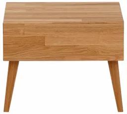 Home affaire Nachttisch Natali, mit einer Schublade, aus massiver Eiche, Breite 45 cm – Produktbild 1 von 1