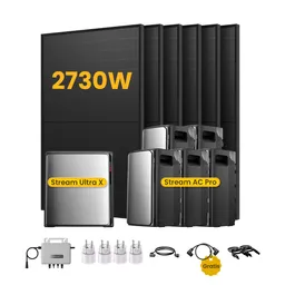 EcoFlow EcoFlow Stream Ultra X, Solaranlage mit Speicher, mit 6 x 455W Bifazialen Solarmodulen, by Powerness - Stream Ultra X + 5 x Stream AC Pro | 13440Wh / 4 x Smart Plug / Selbstabholung – Produktbild 1 von 1