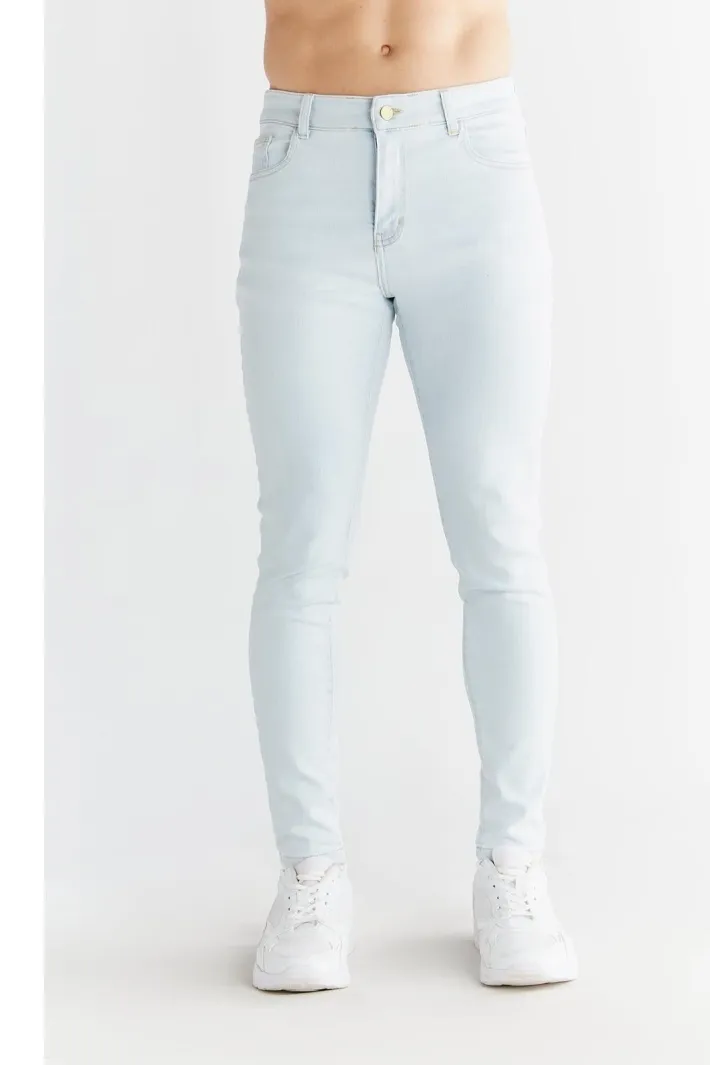 Evermind Evermind Herren vegan Jeans Skinny Fit Eisblau, Extra hellblau, – Produktbild 2 von 2