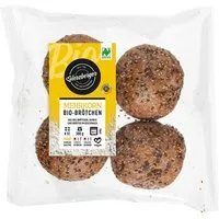 Herzberger Herzberger Bio-Mehrkornbrötchen zum Aufbacken, 4er-Pack – Produktbild 1 von 1