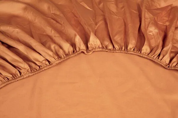 Kayori Kayori Giza - Spannbettlaken - 100% Ägyptisch Baumwolle-Satin, Bronze, – Produktbild 1 von 1
