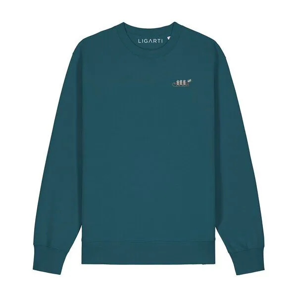 LIGARTI Bestickter Pullover – Mausflug – LIGARTI Tiermanufaktur, Altrosa, – Produktbild 4 von 4