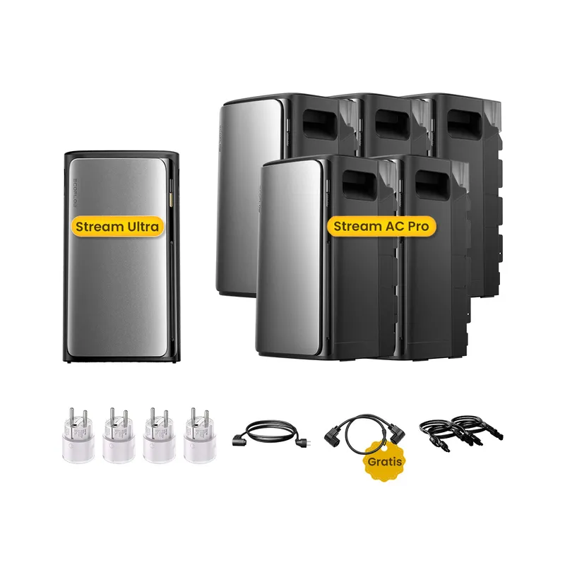 EcoFlow EcoFlow Stream Ultra, All-in-One Speicher für Balkonkraftwerke, by Powerness - Stream Ultra + 5 x Stream AC Pro | 11520Wh / 4 x Smart Plug / Selbstabholung – Produktbild 1 von 1