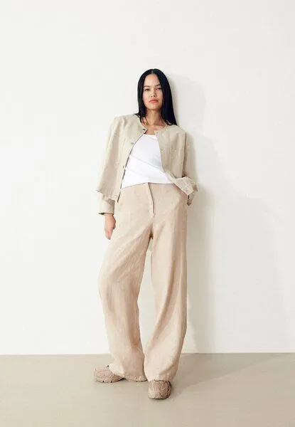 Givn Berlin Givn Berlin Hose GBBEATRICE aus Leinen, Oat beige (linen), – Produktbild 2 von 4
