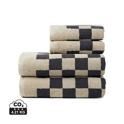 Vinga VINGA Elba Handtuch aus OCS Bio-Baumwolle, 4er-Set, grau, beige – Produktbild 1 von 1