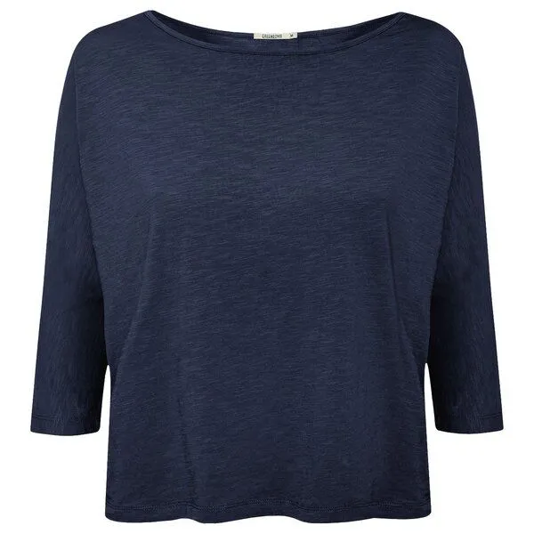 GreenBomb GREENBOMB Basic Simper - Gemütliches Longsleeve aus Viskose (LENZING ECOVERO) Mix / Fair & Vegan, Blau (marineblau), – Produktbild 1 von 5
