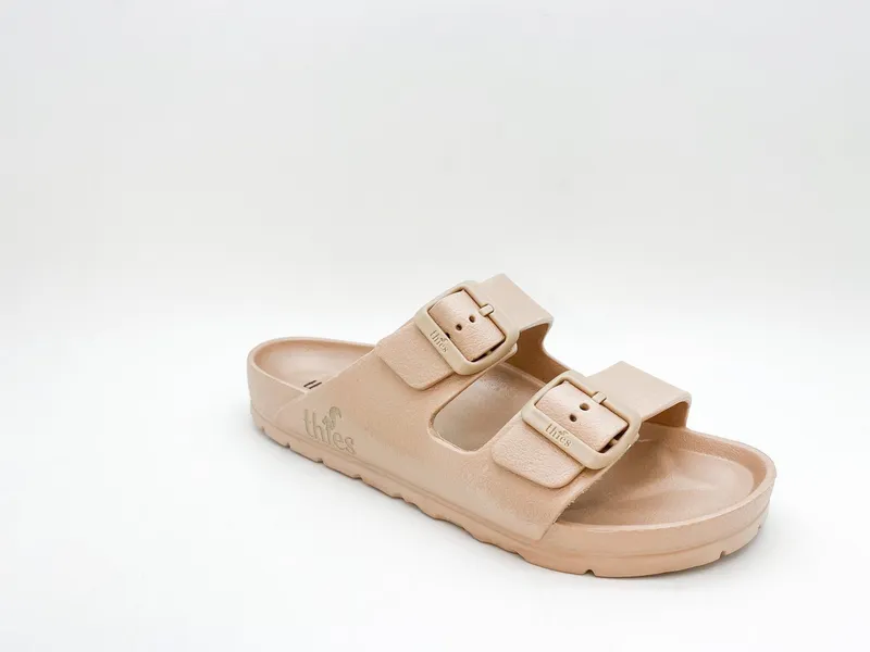 thies thies 1856 Ecofoam Sandal Vegan Sandale, Braun, – Produktbild 1 von 5