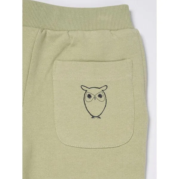 KnowledgeCotton Apparel KnowledgeCotton Apparel Kids Sweatshorts aus Bio-Baumwolle, Grün (swamp), – Produktbild 2 von 4
