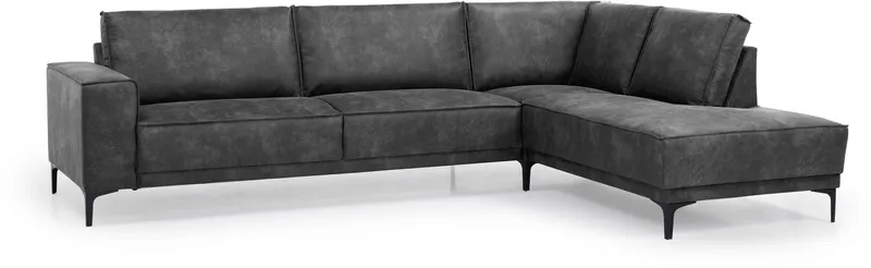 OTTO home Ecksofa OLAND Luxus-Microfaser L-Form, B: 289 cm, Skandi-Design, Grau, – Produktbild 5 von 5