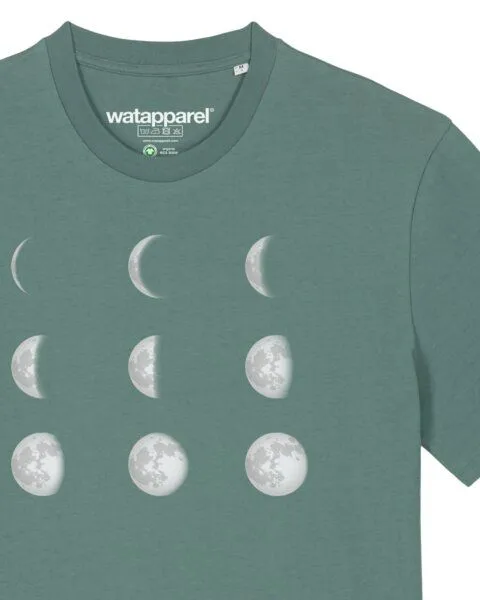 watapparel watapparel T-Shirt Unisex Moonphases, Green bay, – Produktbild 3 von 3