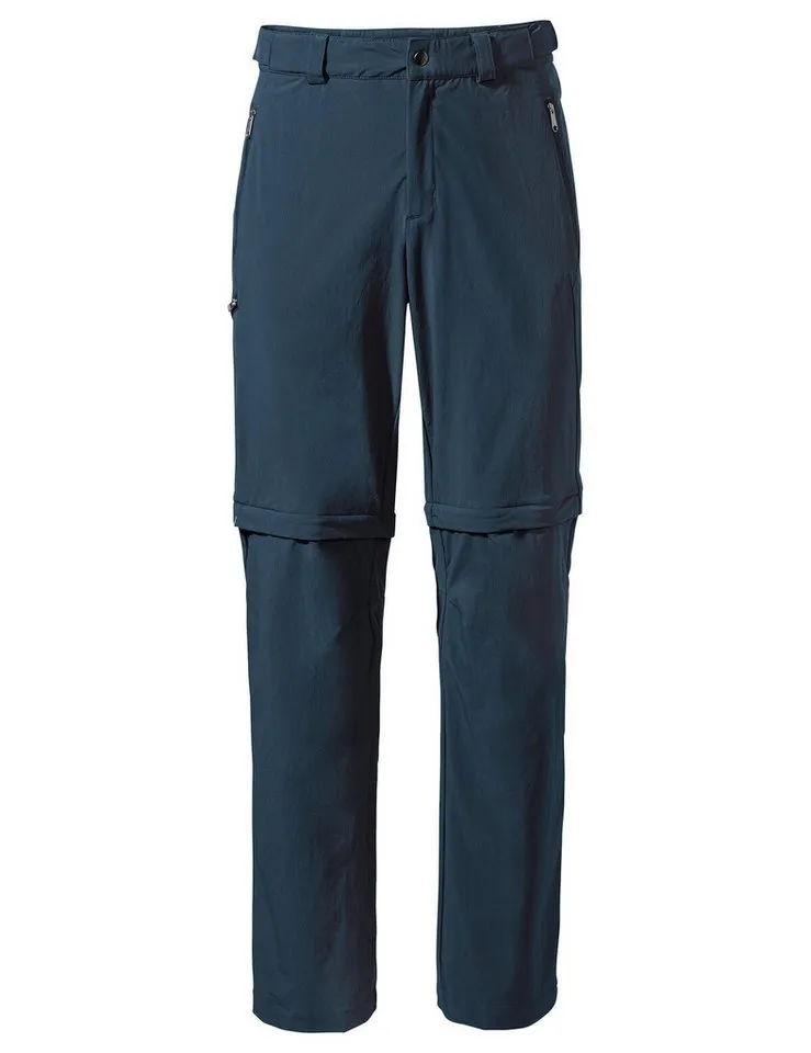 Vaude Vaude Funktionshose Men's Farley Stretch T-Zip Pants III (1-tlg) schnellstrocknende und strapazierfähige Outdoor-Hose, Blau, – Produktbild 1 von 3
