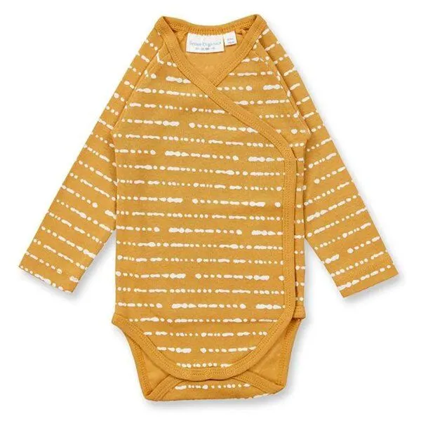 Sense Organics sense-organics Langarm Wickelbody YGON von Sense Organics, Mustard, – Produktbild 1 von 4
