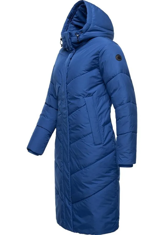 ragwear ragwear Wintermantel Suminka Wasserdichter Damen Winter Steppmantel, Blau, – Produktbild 3 von 3