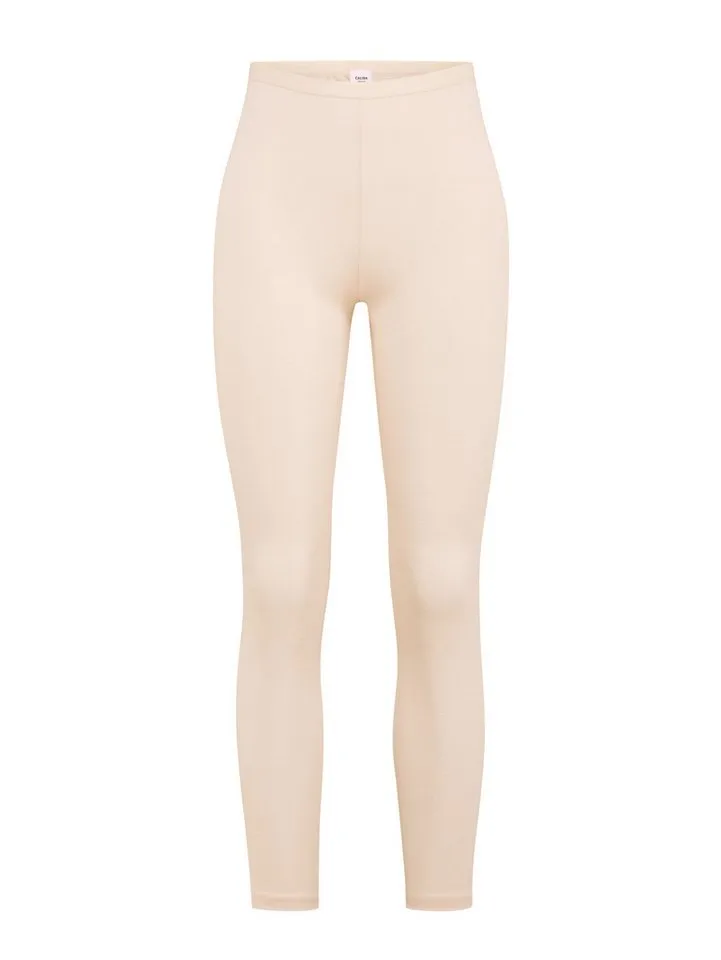 CALIDA CALIDA Leggings True Confidence Damen (1-tlg) temperaturausgleichend, leicht und geschmeidig, aus Wolle und Seide, Beige, – Produktbild 1 von 5