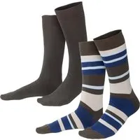 Living Crafts LIVING CRAFTS - Unisex Socken, 2er-Pack - Gemustert (98% Bio-Baumwolle; 2% Elasthan), Nachhaltige Mode, Bio Bekleidung – Produktbild 1 von 1
