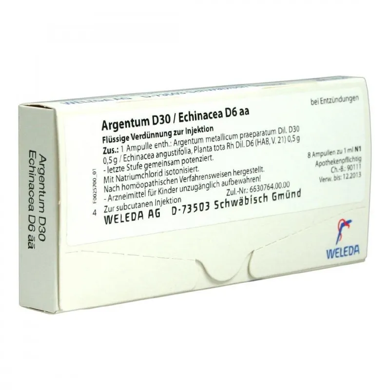 Weleda Argentum D30/echinacea D6 aa Ampullen – Produktbild 1 von 2
