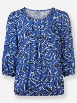 Witt Druckbluse royalblau-graphit-bedruckt – Produktbild 1 von 1