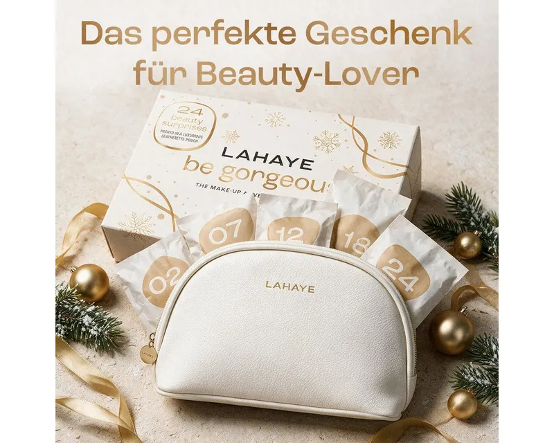LAHAYE Adventskalender Beauty 2026 "be gorgeous" - (Set), 24 Beauty & Make-up Überraschungen – Produktbild 2 von 5