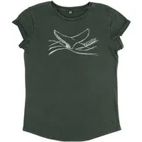 ilovemixtapes ilovemixtapes Bio Damen T-Shirt "Walflosse", Stone washed black, – Produktbild 1 von 1