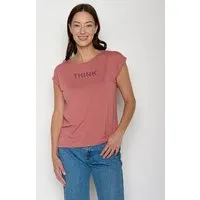 GreenBomb GREENBOMB Think Type Timid - Lässiges Shirt aus LENZING TENCEL Mix / hochwertiger Print / Fair & Vegan – Produktbild 1 von 1