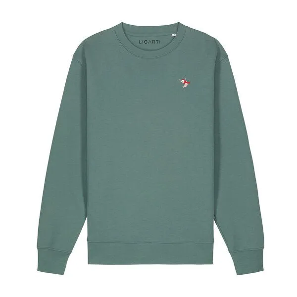 LIGARTI Bestickter Pullover – Jean-Luc die Weihnachtsgarnele – LIGARTI Tiermanufaktur, Schwarz, – Produktbild 3 von 3