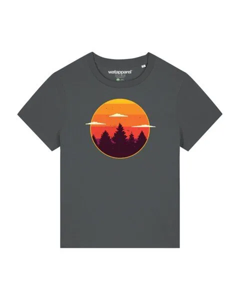 watapparel watapparel T-Shirt Frauen Sunset forest, Anthracite, – Produktbild 1 von 3