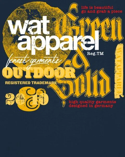 watapparel watapparel T-Shirt Unisex LIMITED EDITION LOGO PRINT 02, French navy, – Produktbild 3 von 4