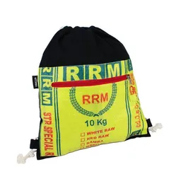GOOPSI GOOPSI Turnbeutel aus handgewebter Baumwolle, upcyling Rucksack, Festivalrucksack - Fairtrade – Produktbild 1 von 1